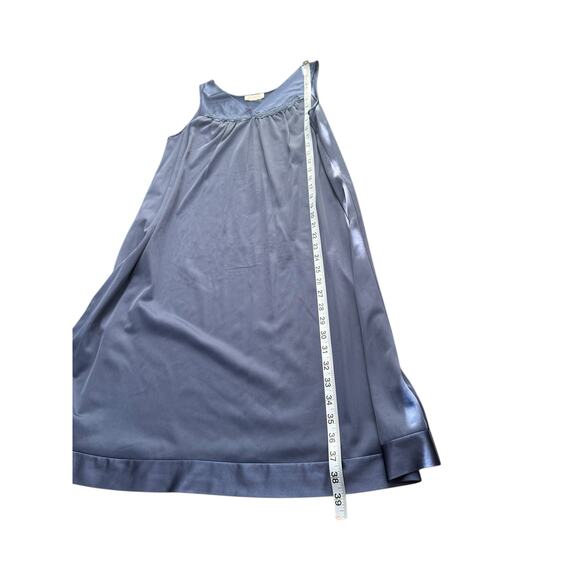 VTG‎ Vanity Fair Blue Dainty Sleeveless Embroidered Intimate Slip Dress Small - Picture 11 of 11